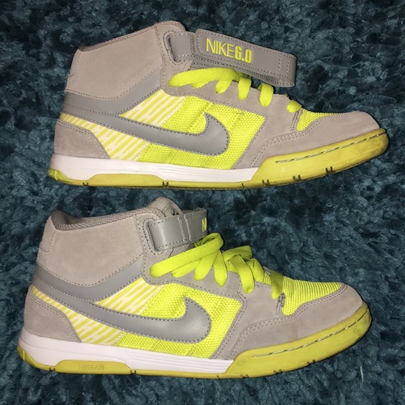 Nike custom 6.0 skate sneakers Sz 9 👟Grey/Lime👟 - Picture 2 of 8